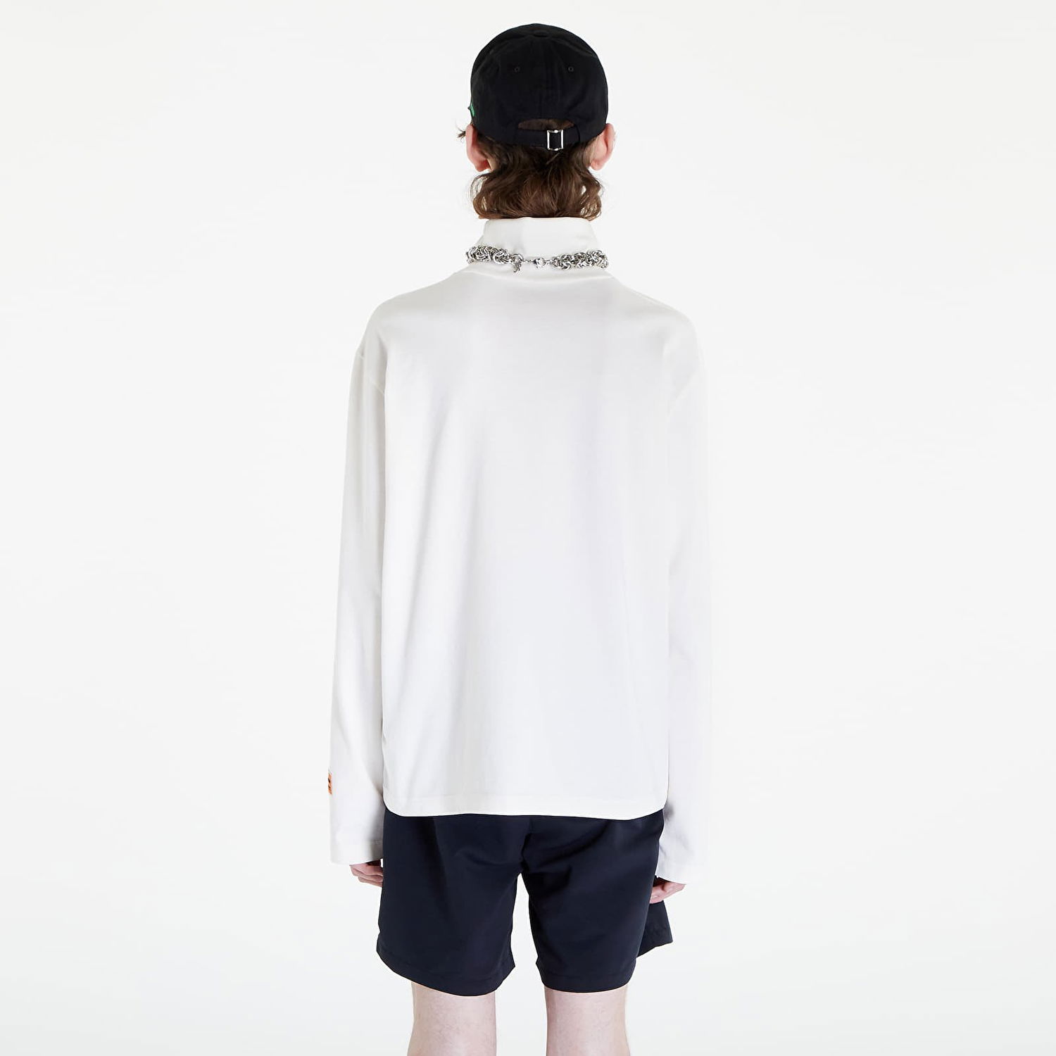 Tričko HERON PRESTON HPNY Embroidered Rollneck Tee Biela | HMAB027C99JER0020110, 1