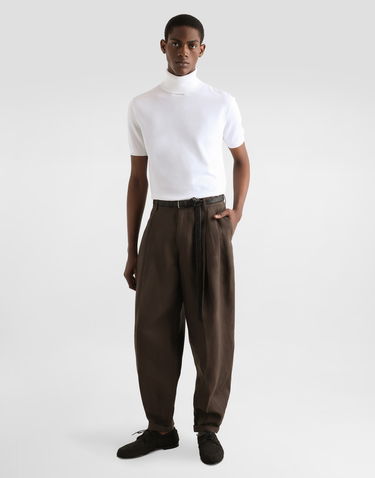 Sveter Dolce & Gabbana Dolce & Gabbana Short-Sleeved Cotton Turtleneck Biela | GXW49TJBCFVW0001, 1