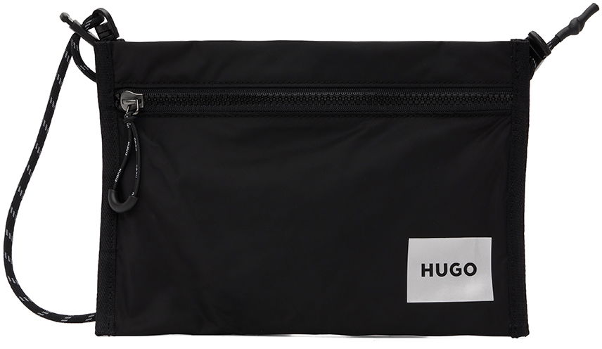 Taška cez rameno BOSS Hugo Horiz Crossbody Bag Čierna | 50482308, 0