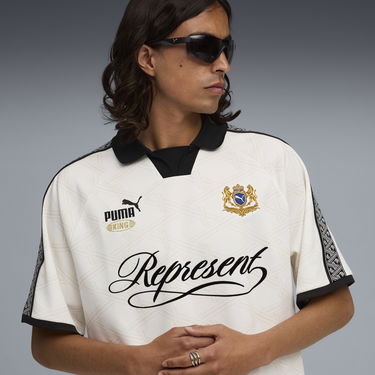 Dres Puma REPRESENT KING Collared Football Jersey Biela | 633784_31, 4