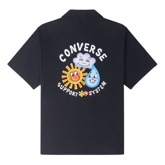 Tričko Converse Support System Woven Shirt Čierna | 10024751-A04