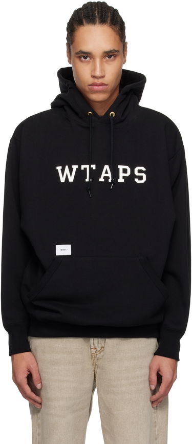 Mikina WTAPS WTAPS Cotton Academy Hoodie Čierna | 251ATDT-CSM04, 0