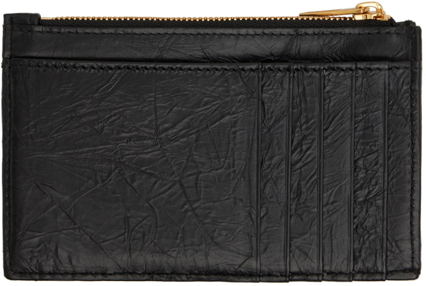 Peňaženka Balenciaga Black Crush Long Coin & Card Holder Čierna | 766465 210J1, 1