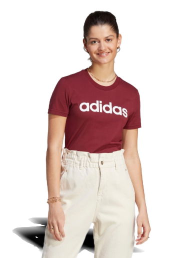 Tričko adidas Originals LOUNGEWEAR Essentials Slim Logo Tee Vínová | IM2829