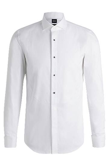 Košeľa BOSS Slim Fit Easy-Iron Stretch Cotton Poplin Dress Shirt Biela | 50480070, 0