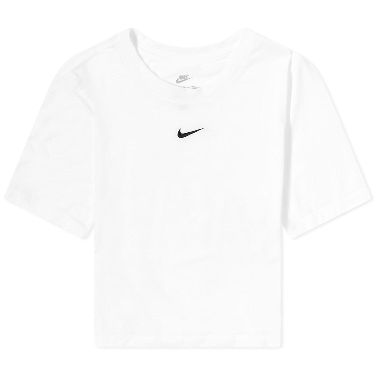 Crop Top Nike Essential Slim Crop Swoosh Tee Biela | FB2873-100, 1
