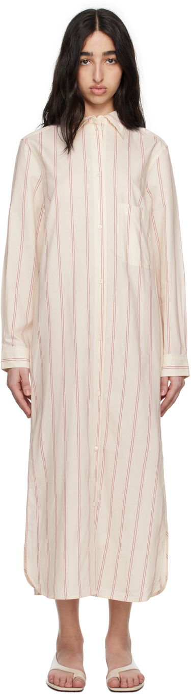 Šaty TOTEME TOTEME Striped Tunic Midi Dress Biela | 252-WRD1752-FB0388, 0