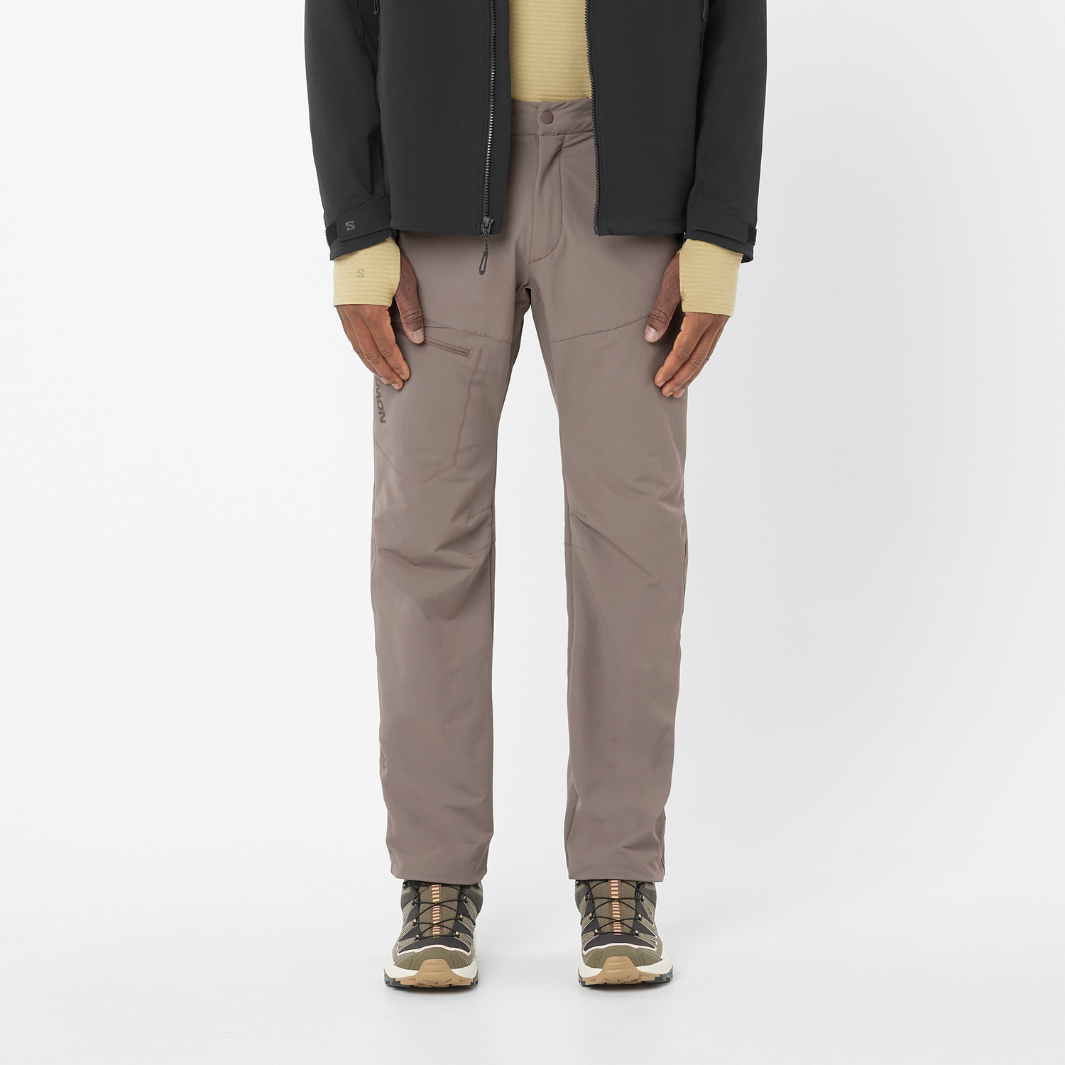 Nohavice Salomon Wayfarer Warm Pants Hnedá | LC2616300, 0