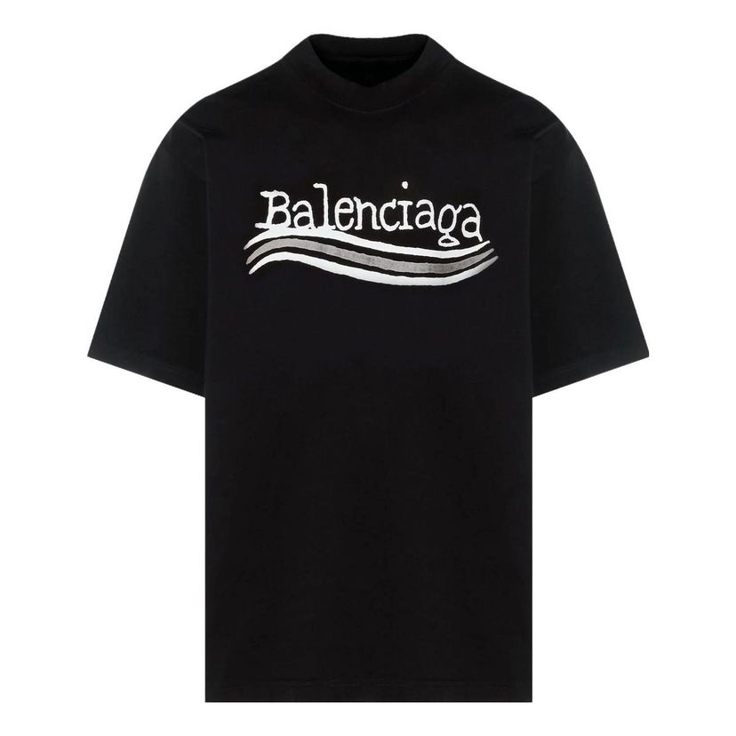 Tričko Balenciaga Hand-Drawn Logo T-Shirt Čierna | 641675TNVE71197