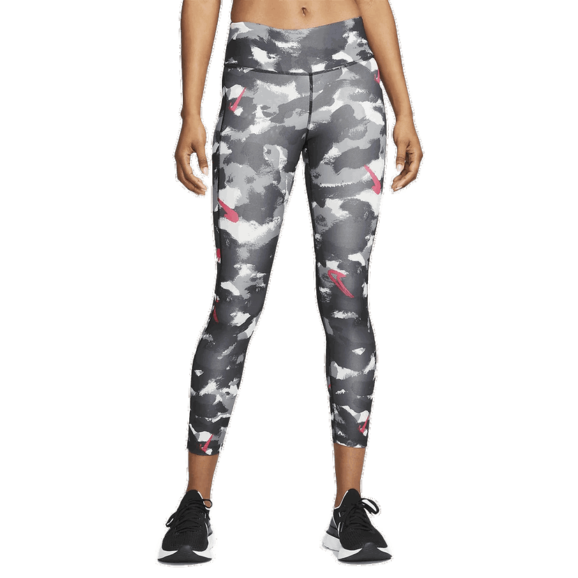 Legíny Nike Dri-FIT Fast Printed 7/8 Running Leggings Šedá | DM7719-025