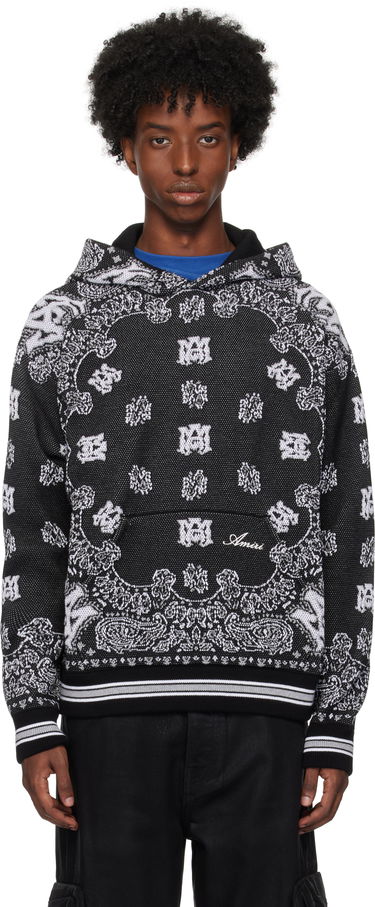 Mikina AMIRI Bandana Hoodie Čierna | AMKNHD1004, 0