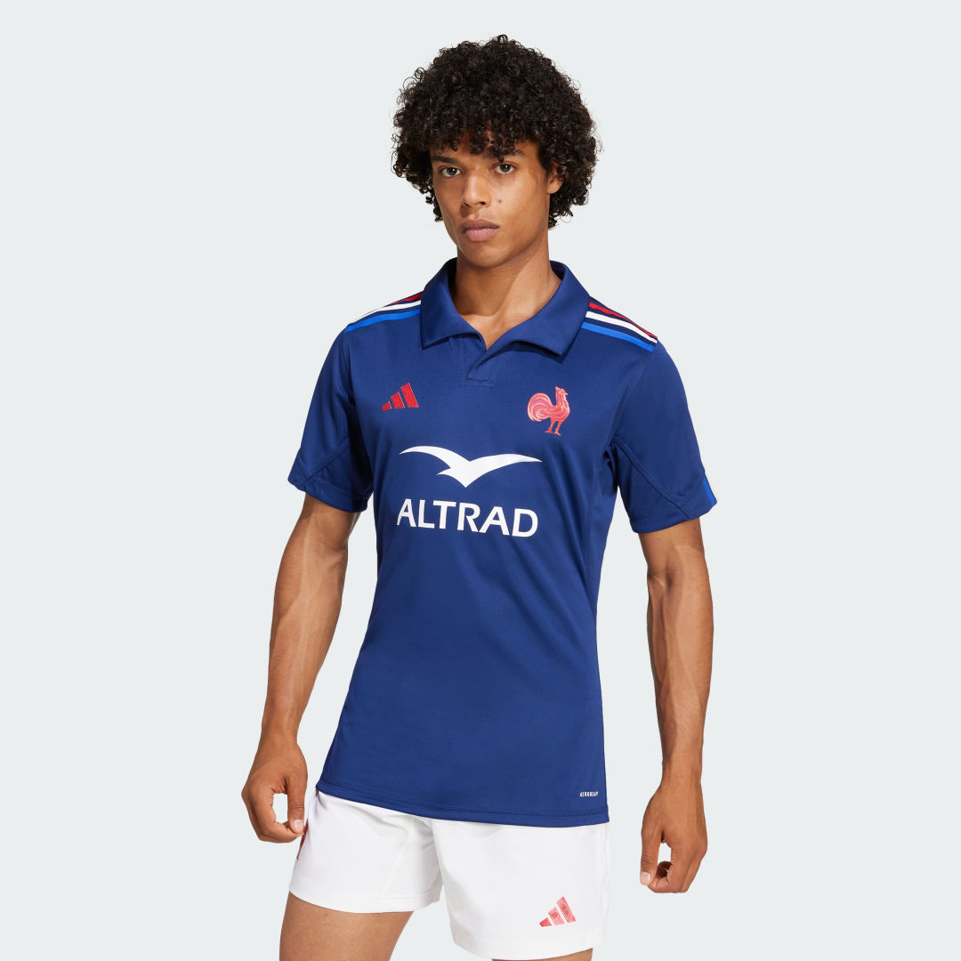 Dres adidas Performance France Rugby Home Performance Modrá | JG3534, 0