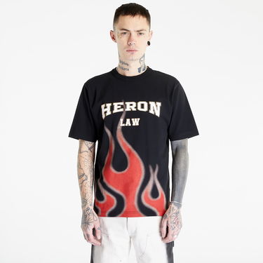 Tričko HERON PRESTON Heron Law Flames Tee Čierna | HMAA032S23JER0071025, 2