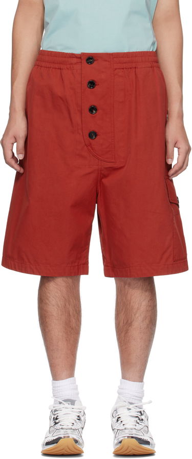 Šortky Bottega Veneta Bottega Veneta Cotton Twill Shorts Červená | 811896V4CS06155, 0