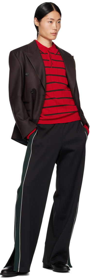 Sveter Paul Smith Paul Smith Commission Edition Striped Polo Shirt Červená | M1R-304Y-L02196-25, 3
