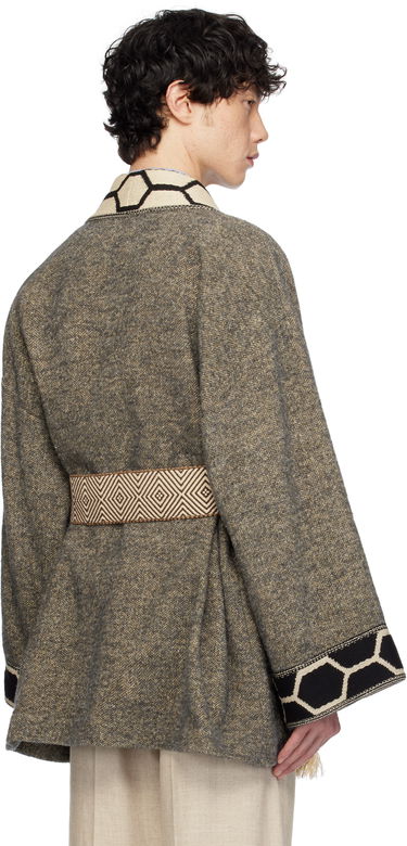 Sveter Valentino Valentino Tweed Embroidered Wrap Cardigan Šedá | 6V3CEH45ARY, 2