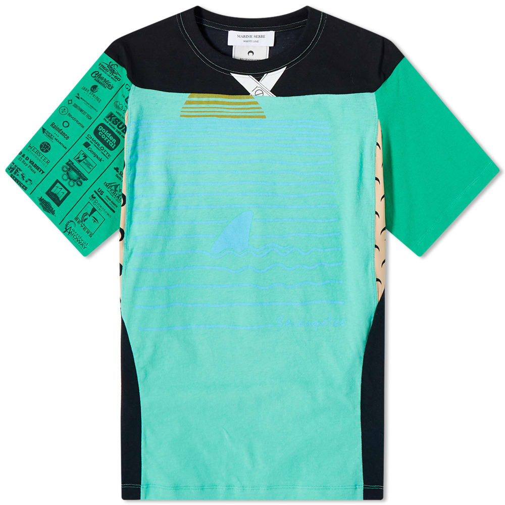 Tričko Marine Serre Regenerated T-Shirts Graphic Unisex Tee Zelené | T172SS23XU-05, 0
