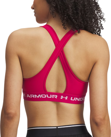 Podprsenka Under Armour Crossback Mid Sports Bra Ružová | 1361034-681, 2