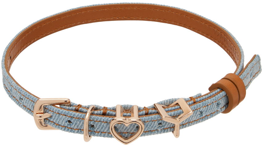 Náhrdelník Y/PROJECT Heart Choker Modrá | 640NE023, 0