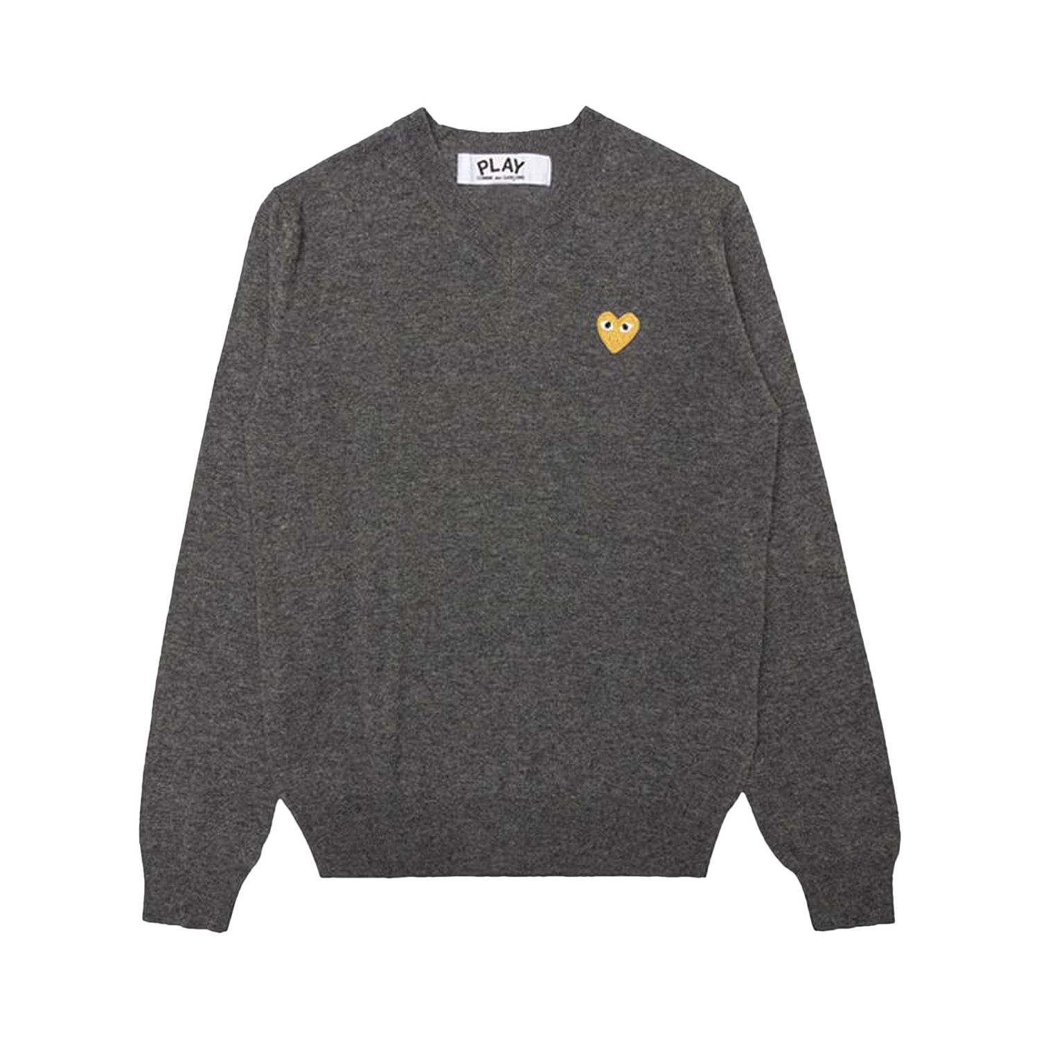 Sveter Comme des Garçons PLAY Gold Heart Crewneck Šedá | az n048 051 3, 1