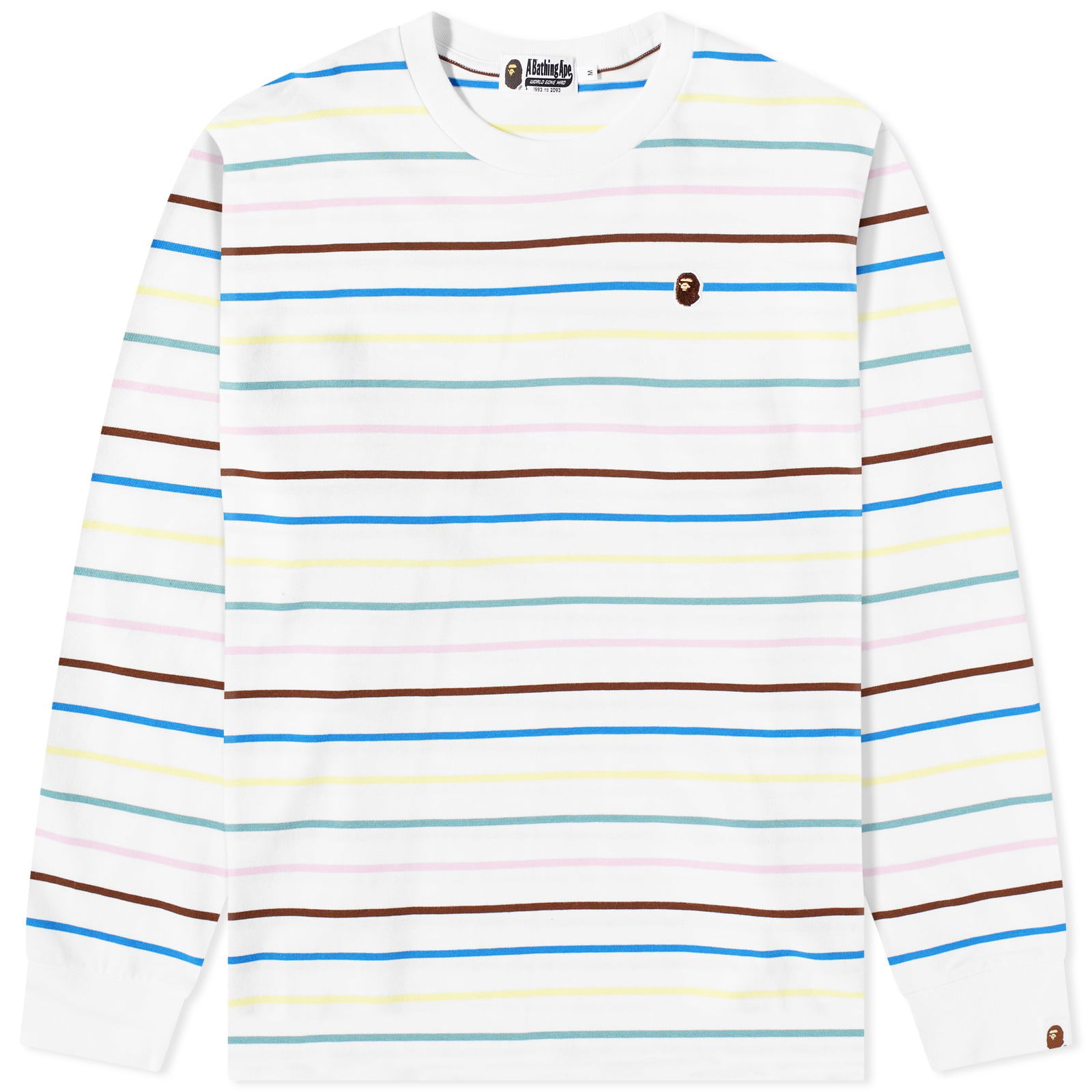 Stripe Long Sleeve T-Shirt White