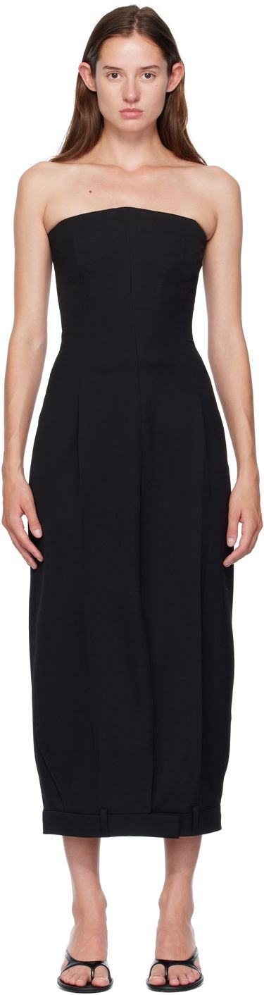Šaty VETEMENTS Vetements Upside-Down Tailored Pantadress Maxi Dress Čierna | WH76TD030B, 0