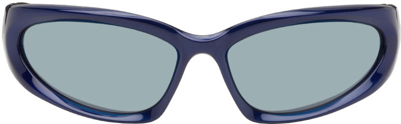 Slnečné okuliare Balenciaga Swift Oval Sunglasses Navy | BB0157S-009