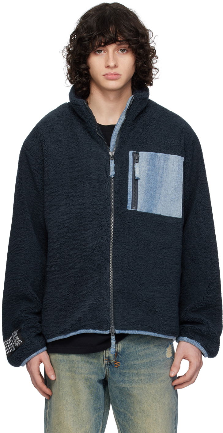 Bunda Ksubi Icebreaker Zip-Up Jacket Navy | MPS24JK007, 0