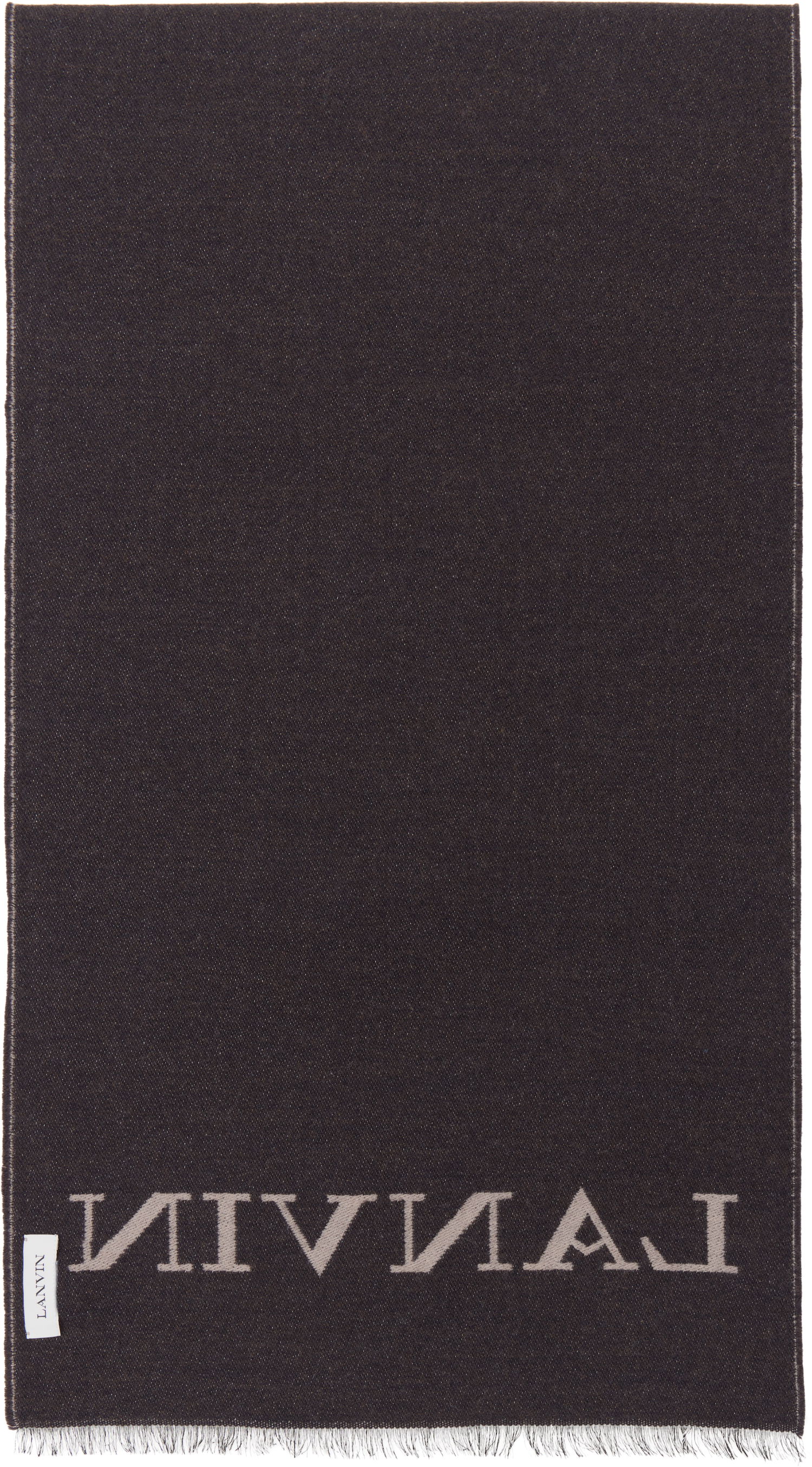 Šál LANVIN Lanvin Logo Woven Scarf Béžová | 6L3518 J6060, 1