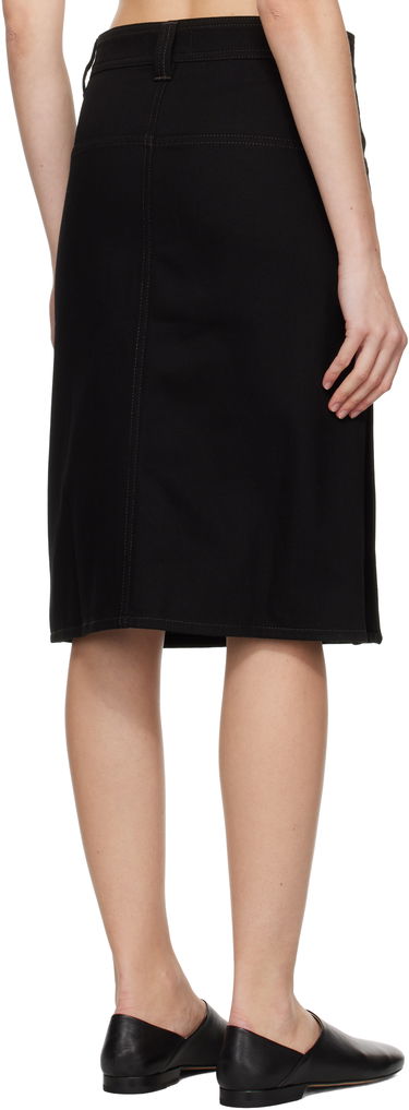 Sukňa LEMAIRE Straight Denim Midi Skirt Čierna | SK1040 LD1004, 2
