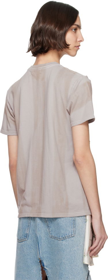 Tričko Collina Strada Collina Strada Remnant Flower Cutout T-Shirt Šedá | XX3079, 2