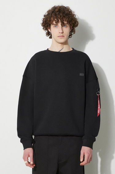 Mikina Alpha Industries Essentials RL Sweatshirt Čierna | 146303, 0