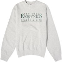 Sveter Sporty & Rich Racquet Club Crew Sweat Šedá | CRAW2354HG, 2