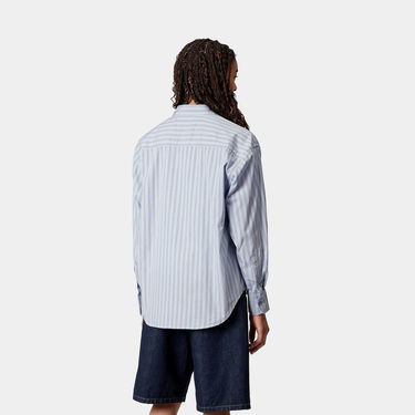 Košeľa Carhartt WIP Carhartt WIP Women's Grimsby Long Sleeve Stripe Shirt Modrá | I035134_9, 1