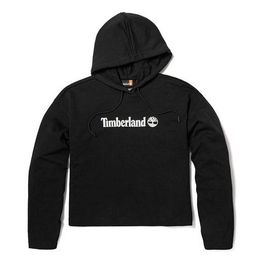 Mikina Timberland Brand Logo Cropped Hoodie Čierna | A6AZ2-001, 0