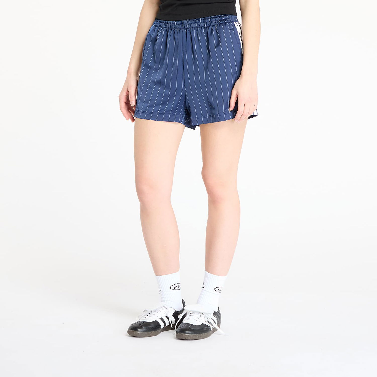Šortky adidas Originals adidas Originals Pin-Stripe Satin Shorts Navy | KD2285, 0