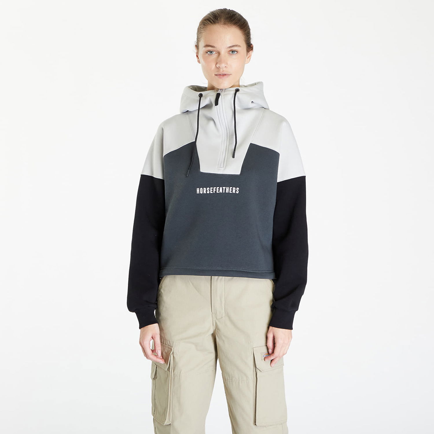 Mikina Horsefeathers Lilan Sweatshirt Gray Šedá | SW904A, 0