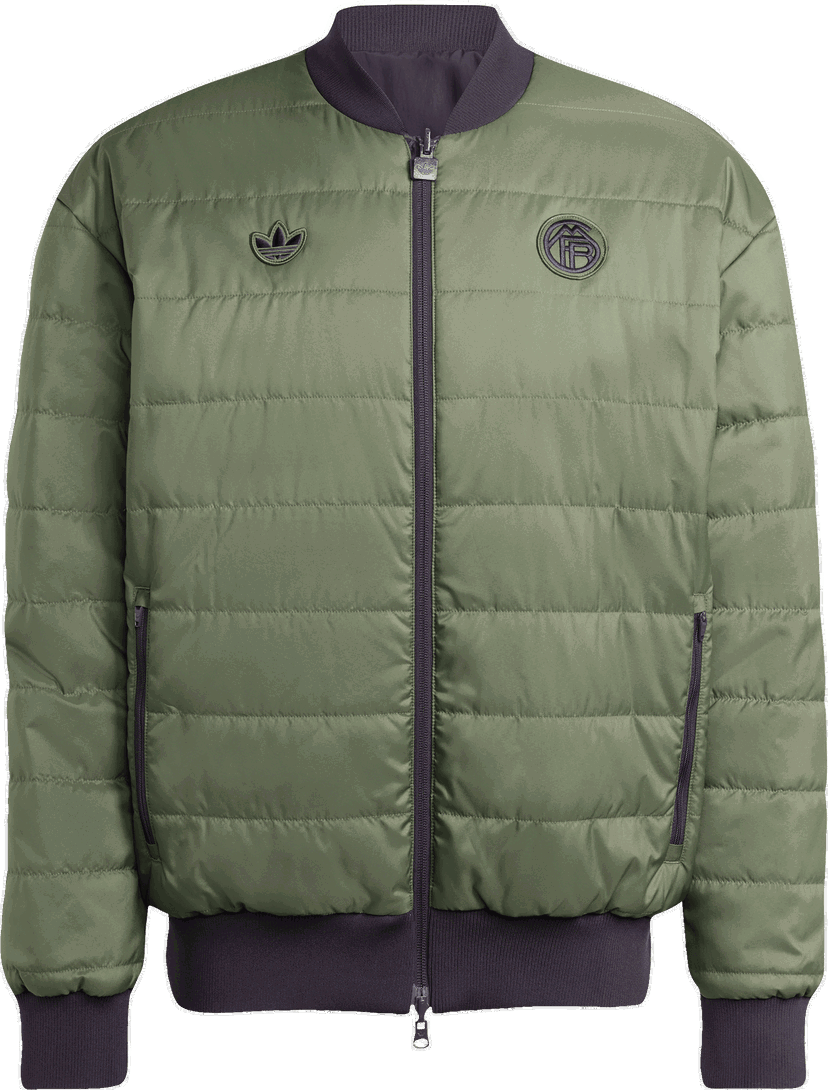 Bomber bunda adidas Originals FC Bayern Munich Icon Bomber Jacket Zelené | jm9434