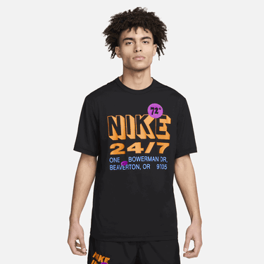 Tričko Nike Pánské fitness tričko Hyverse Dri-FIT UV s krátkým rukávem - Černá Čierna | FN3988-010, 0