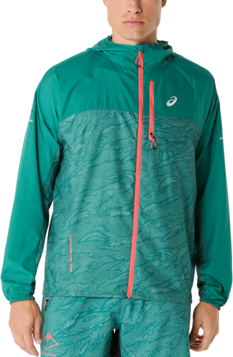 Vetrovka Asics Fujitrail Packable Windbreaker Jacket Zelené | 2011c991-300, 0