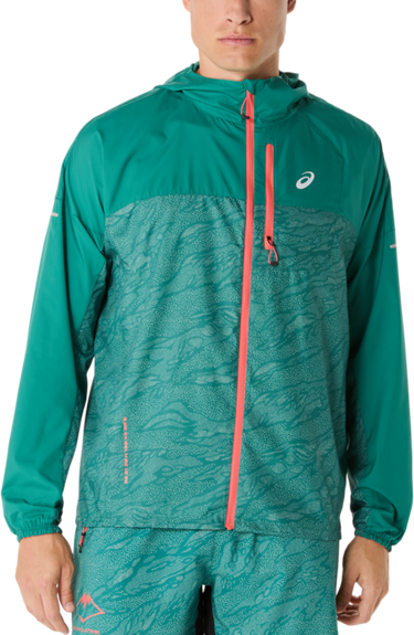 Vetrovka Asics Fujitrail Packable Windbreaker Jacket Zelené | 2011c991-300, 0