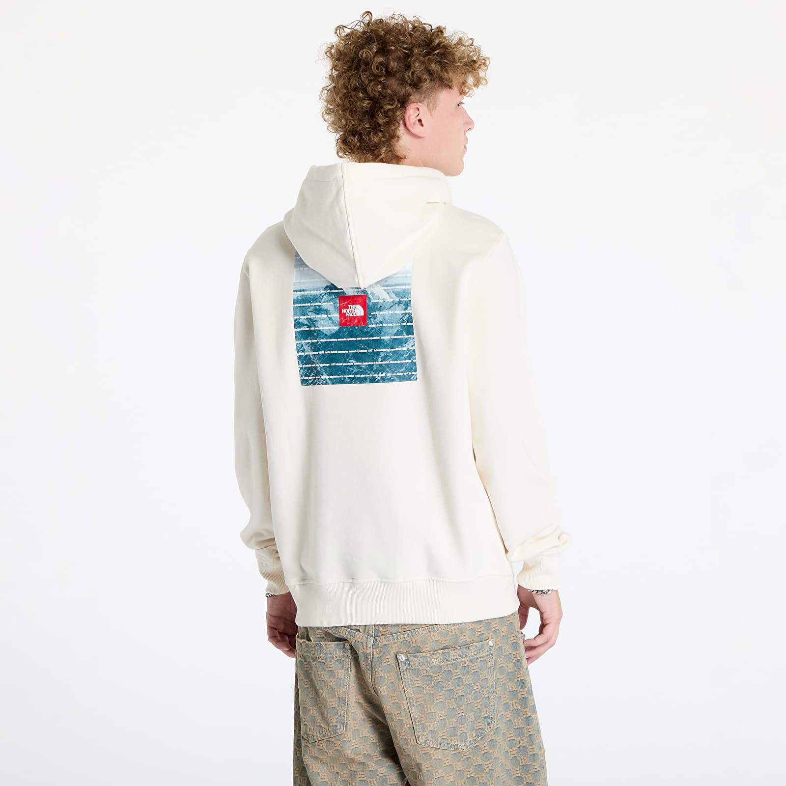 Expedition System Graphic Hoodie White Dune