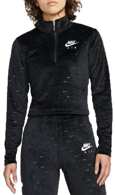 Súprava Nike Nike Air Women's Velour Crop Top Čierna | dd5443-010, 0