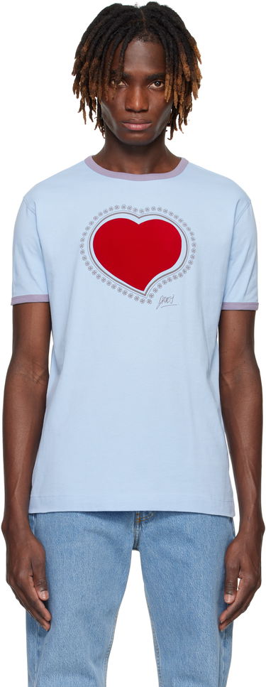 Tričko Dries Van Noten Dries Van Noten Archive Heart Graphic T-Shirt Modrá | 251-021110-1600, 0