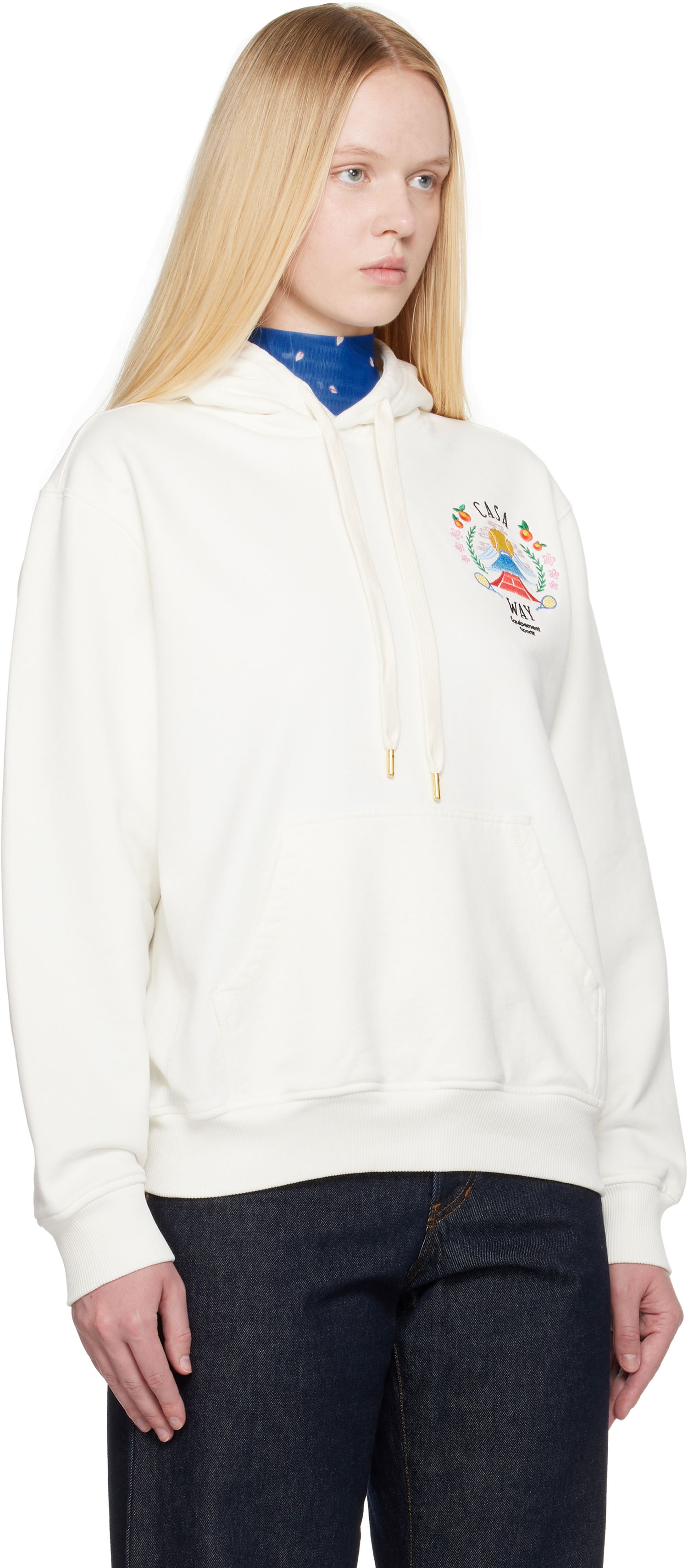 Mikina Casablanca Casablanca 'Casa Way' Mountain Hoodie Biela | WPF25-JTP-362-01, 1