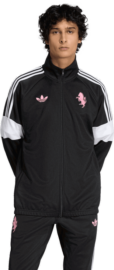 Mikina adidas Originals FC Juventus Turin Lfstlr Track Sweatshirt Čierna | kc7799, 4