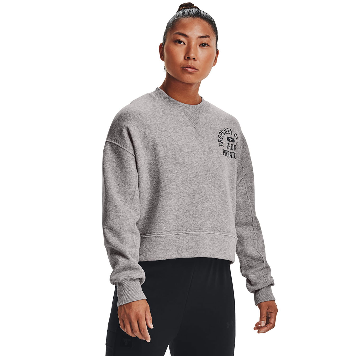 Mikina Under Armour Prjct Rock Fleece LC Crew Gray Šedá | 1370546-031, 0