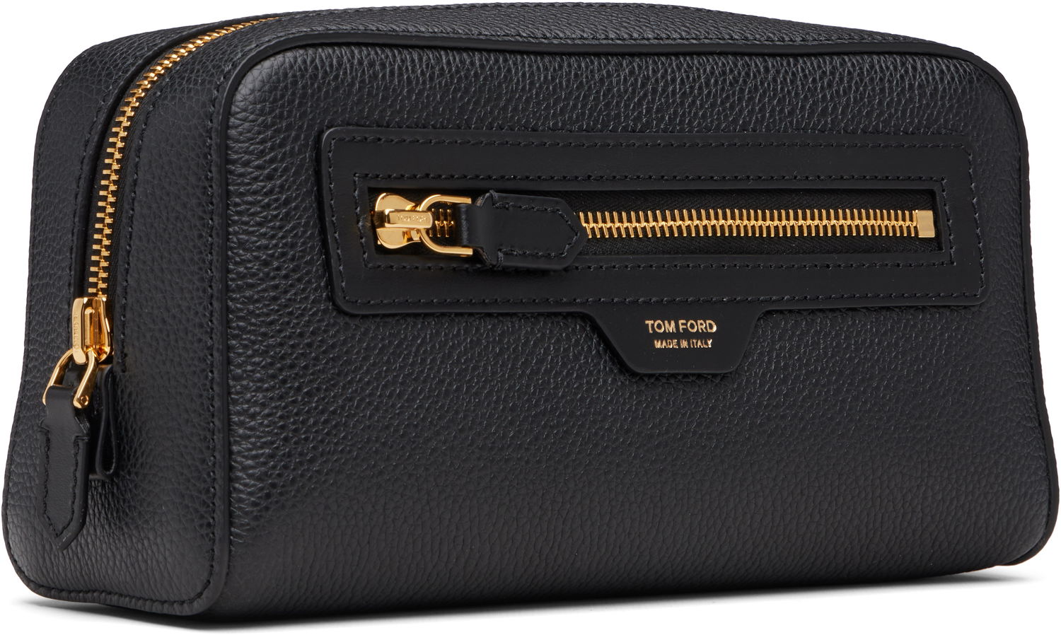 Cestovná taška Tom Ford Tom Ford Grain Leather Wash Pouch Čierna | Y0356-LCL213G, 1