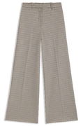 Regular-fit trousers with micro houndstooth