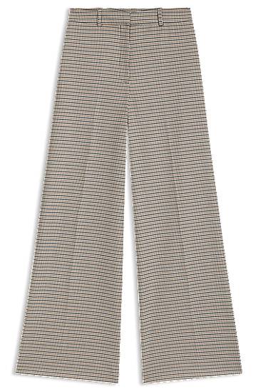 Nohavice BOSS Regular-fit trousers with micro houndstooth Rôznofarebný | 50555803, 0